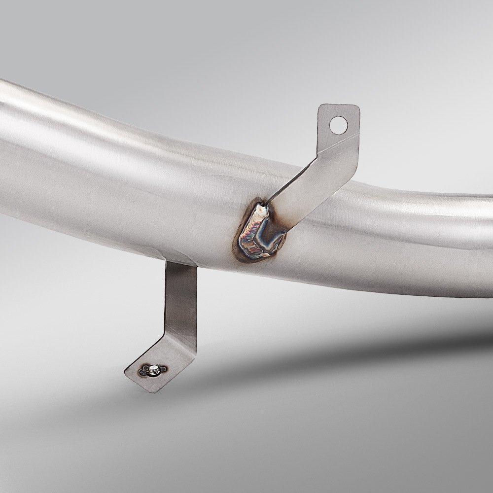 Motorcycle ZX820RR exhaust pipe suitable for Zhangxue 820RR, stainless steel drumless middle section, original factory interface