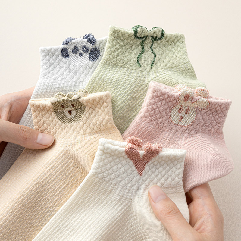 Manufacturer Wholesale 2026 Hot-Selling Socks for Women, Spring and Summer Thin Anti-Odor Boat Socks, Sweet and Comfortable Ins-Style Short Socks for Girls