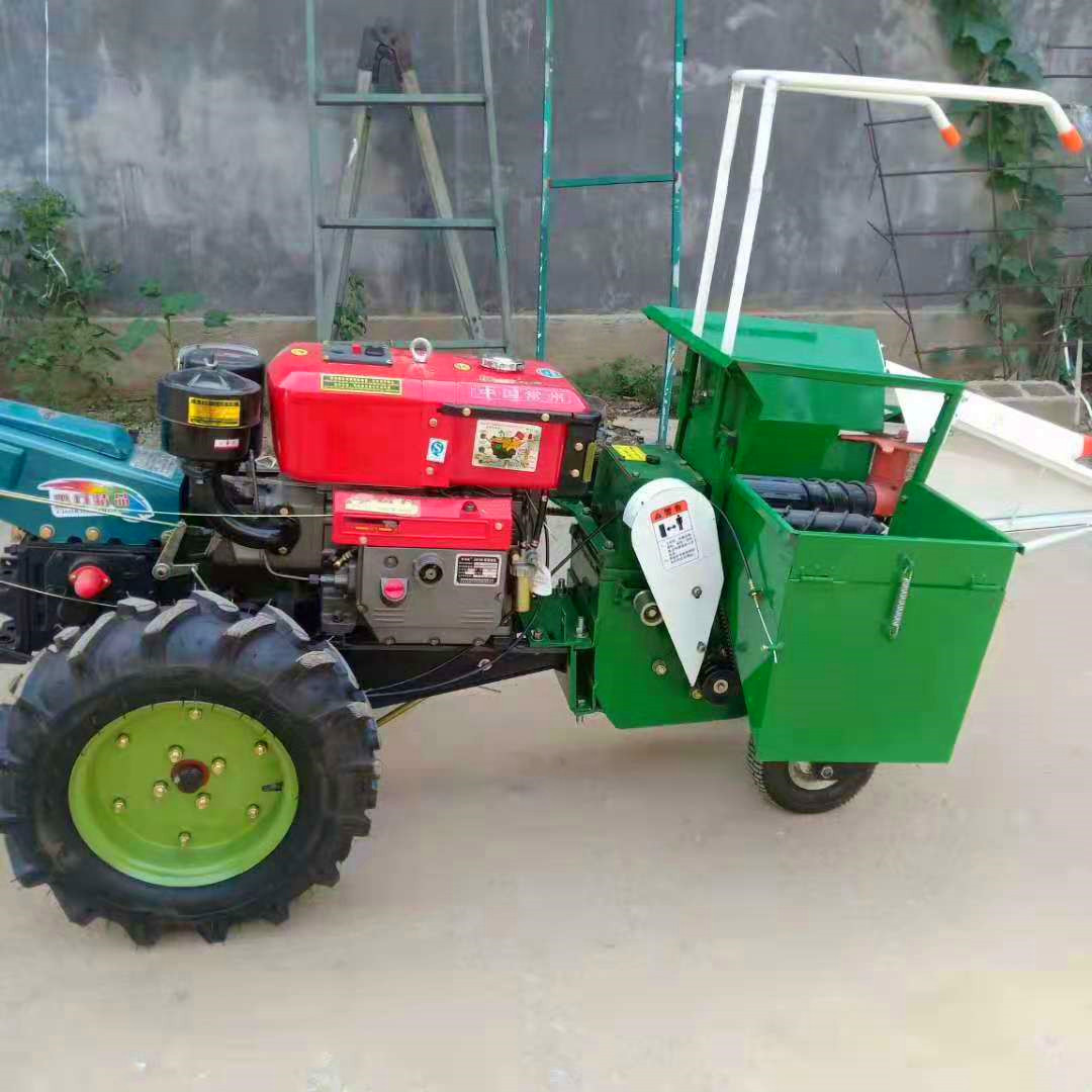 手推式棒子收割机 小型单行棒子收获机 秸秆粉碎棒子入仓收获机