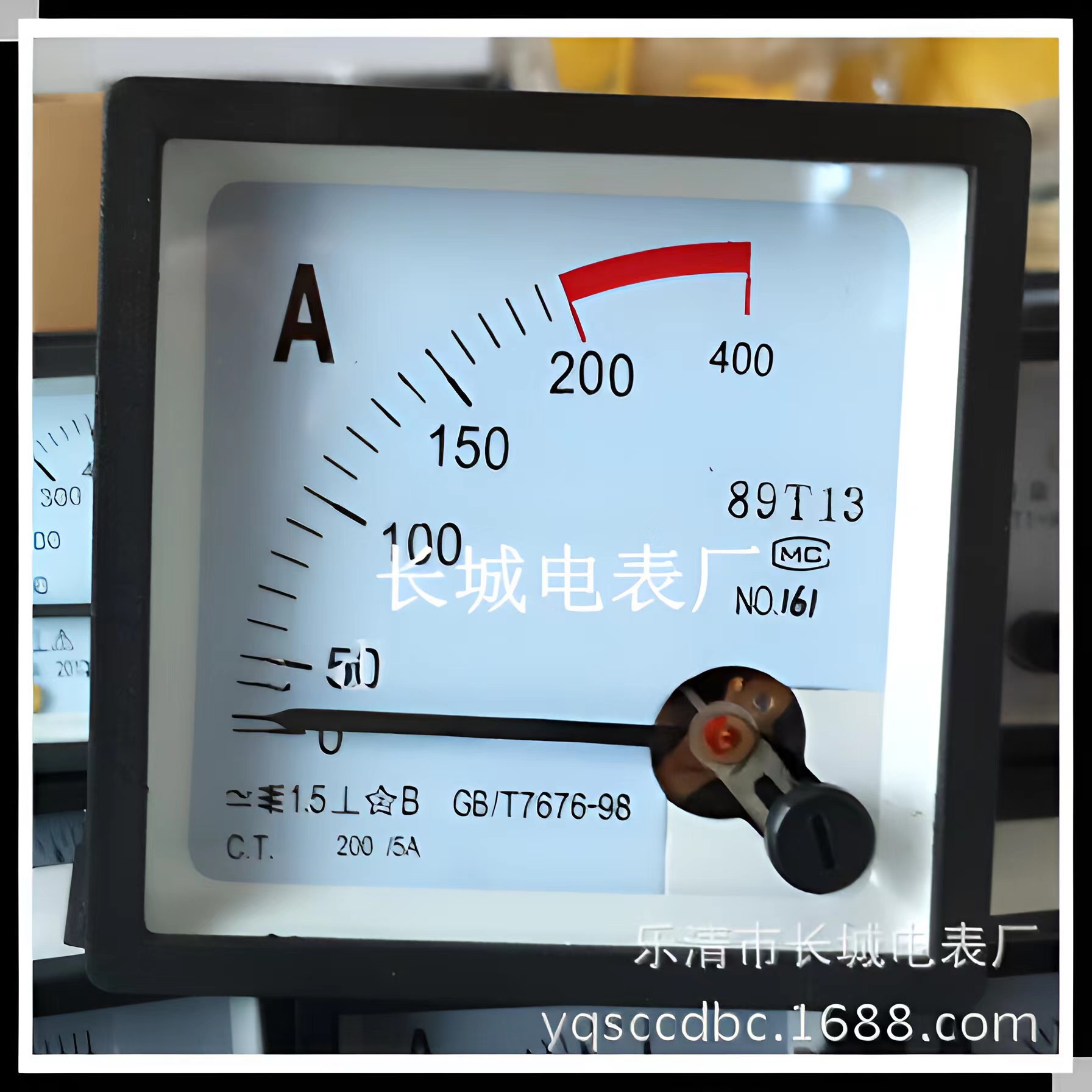 长城电表厂 89T13  200/5A 交流指针电流表72*72