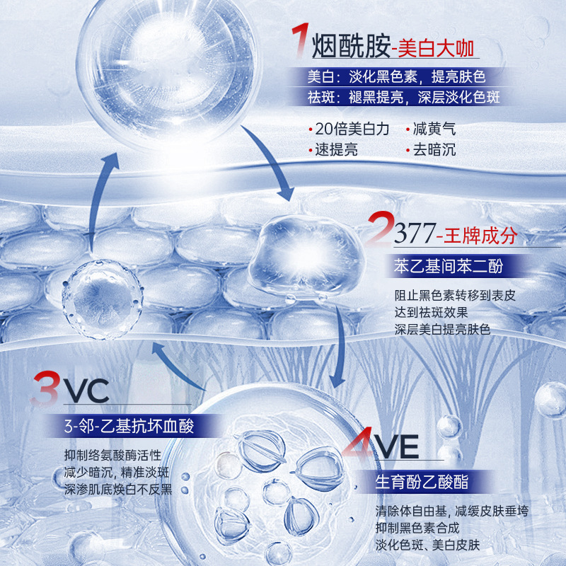 碧素堂美白祛斑精华液377美白滋润舒缓肌肤补水保湿提亮肤色美白|undefined