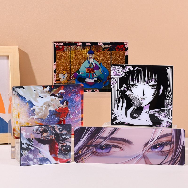 Muguo プロフェッショナルカスタマイズされたアクリルキーホルダースタンドクリップ携帯電話エアバッグホルダー流砂ブランドデザイン校正|undefined