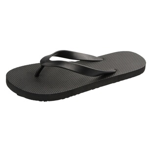 Simple Flip-Flops Men's Outwear Fashionable Casual Couple's Summer Non-Slip Solid Color Flat Heel Flip-Flops Men's Beach Slippers
