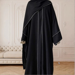 Muslim Fashion Middle East Cross-Border Foreign Trade Dubai Robe Women's Outer Wear Wholesale
