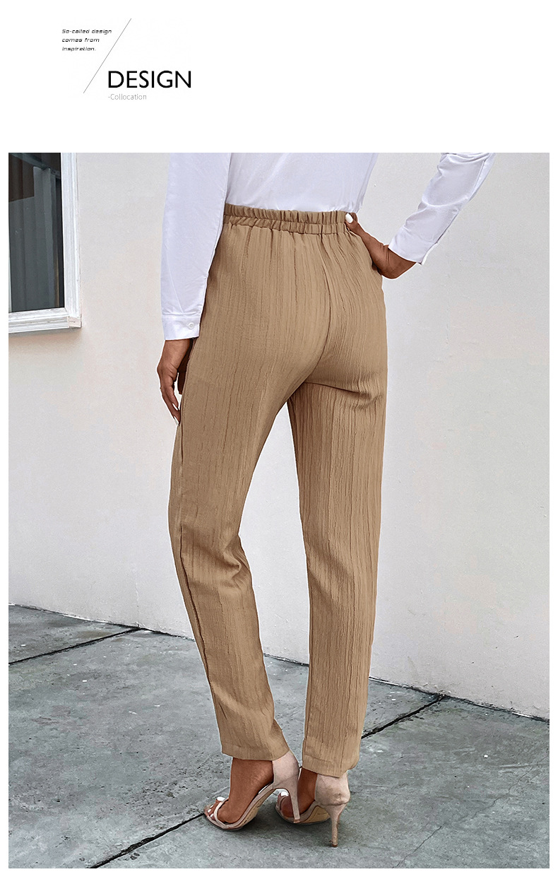 nye højtaljede bukser fritidsbukser casual kvinders plisserede damebukser_voghion.com