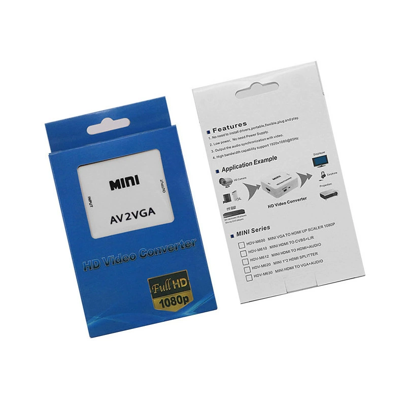 UEDHSEN Мини AV в VGA преобразователь av в vga HD конвертер AV2VGA поддерживает 1080P