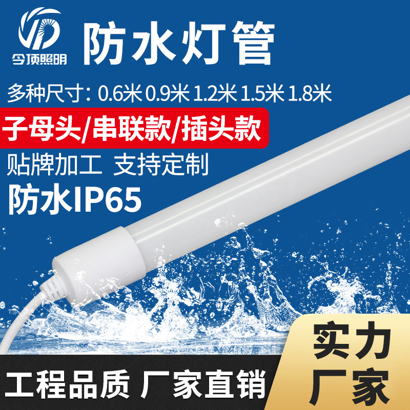 防水灯管加工定制全塑彩色防水户外广告灯箱装饰防雨led防水灯管