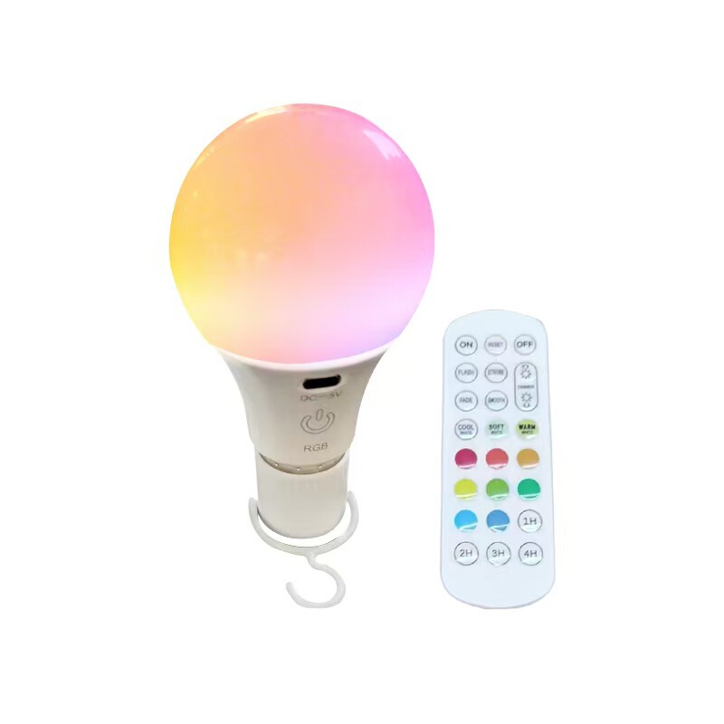 クロスボーダー Amazon ウォールランプ テーブルランプ E27 ネジ RGB 電球ランプ リモコン タッチスイッチ 充電式緊急電球|undefined