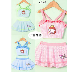 Swimsuit Bikini for Girls, Child princess, separate, for little girls, bathing in hot springs, 1 girl children's swimwear, 2-3-4-5 years old