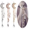 Retro hairgrip with tassels, crystal