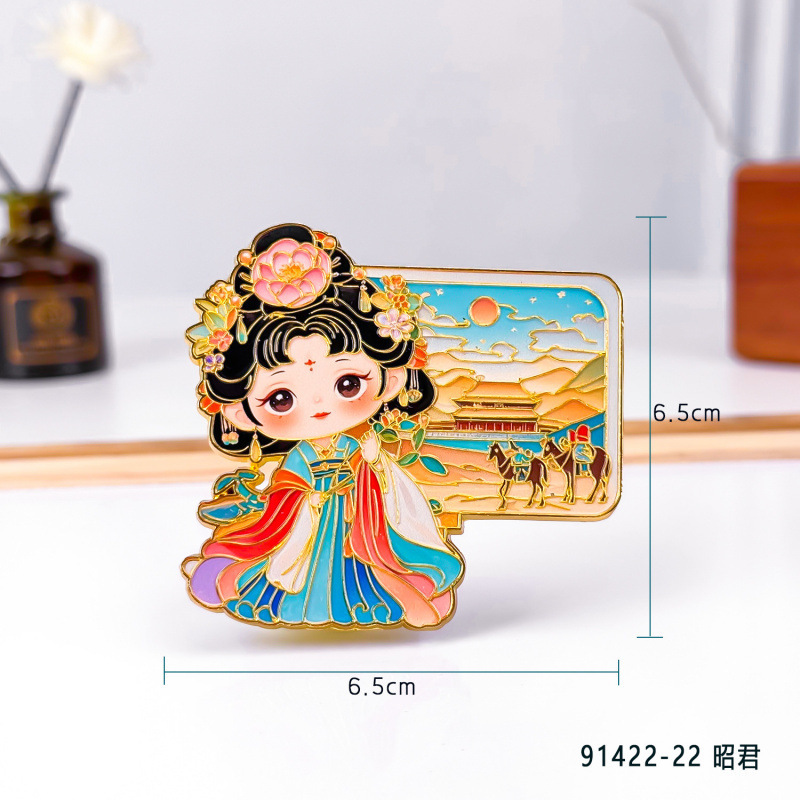 金属流砂冷蔵庫マグネット、古代風夏秋冬冷蔵庫マグネット、四大美女冷蔵庫マグネット、お土産、文化創造的製品|undefined