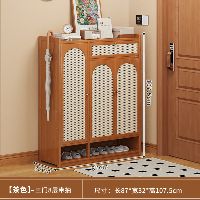 브라운 3도어 8단 서랍