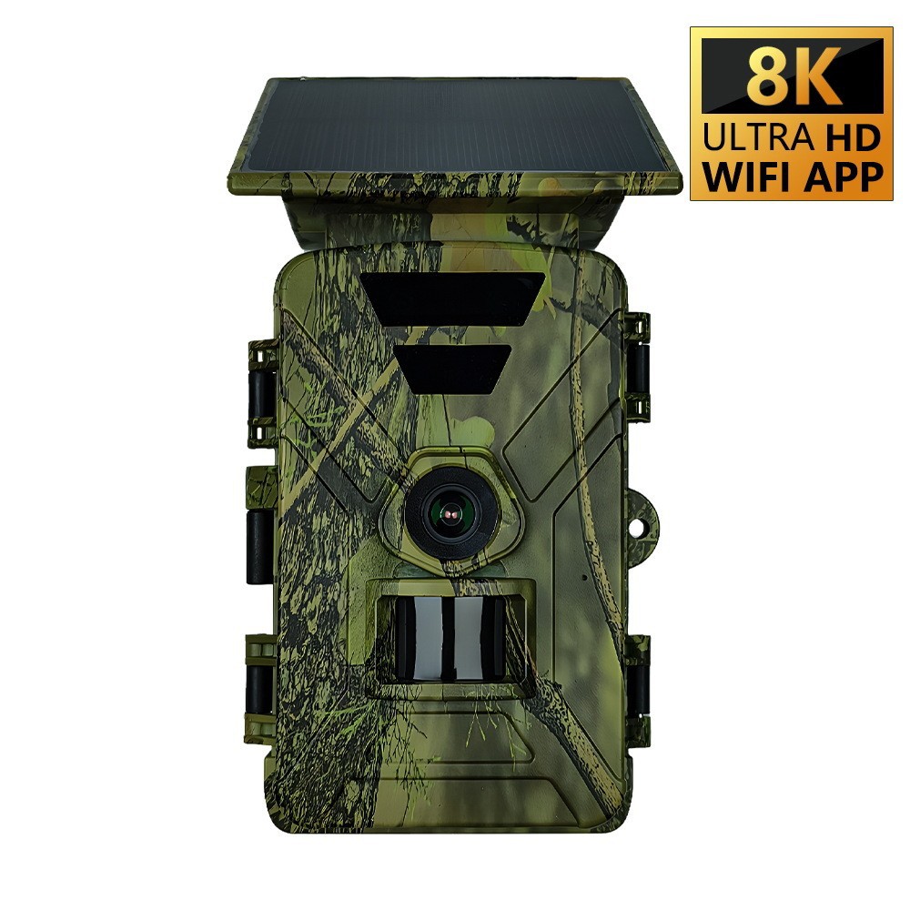 Trail Camera5200 Mah Solar Battery Infrared Camera Wifi Mp4 8K Source Factory