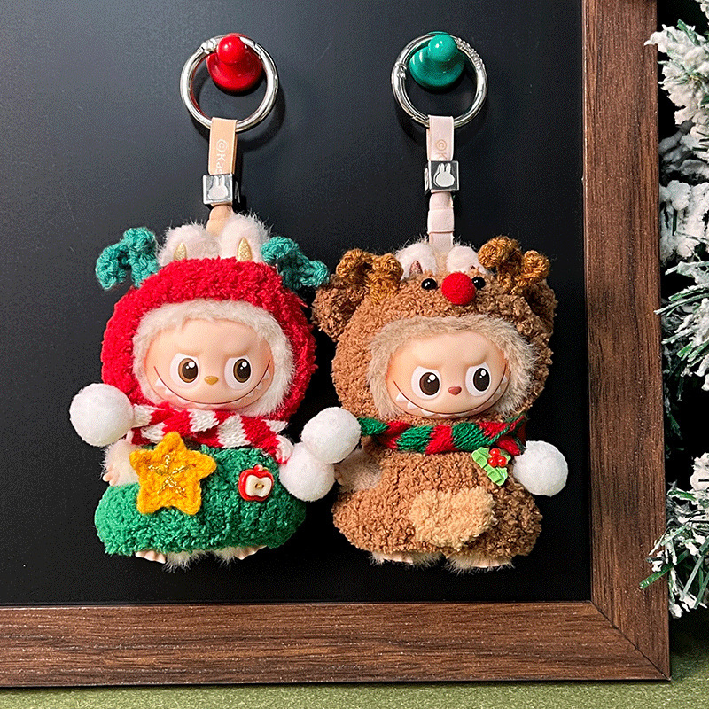 Christmas Baby Clothes Labubu Fourth Generation Heart Code Clothes Accessories Star People Delicious Moment Baby Clothes Overalls