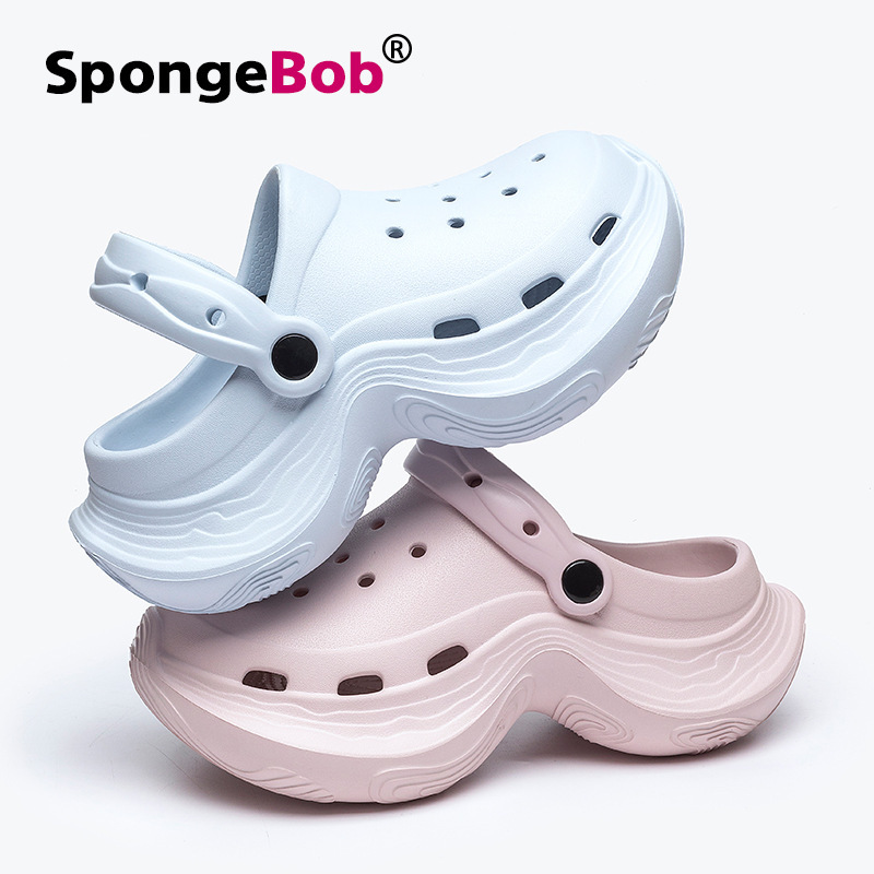 Women's Cave Shoes Women's Outer Wear Summer New Adult Thick-soled Sandals Non-slip Beach Shoes Baotou Slippers