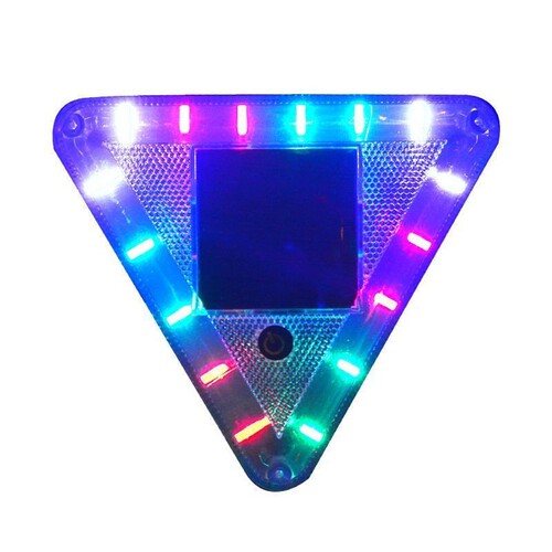 Car anti-rear collision solar flash light truck LED tail light wiring-free width warning light