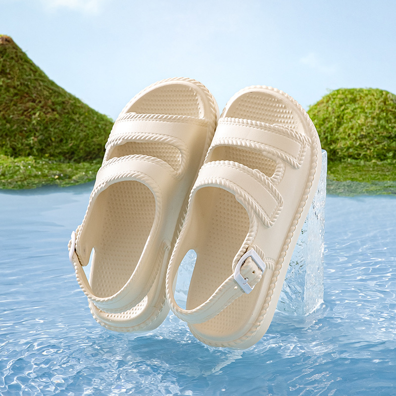 Primavera y verano 2025 nueva tendencia de los hombres moda casual todo fósforo diario cómodo y transpirable sandalias de hombre con punta abierta