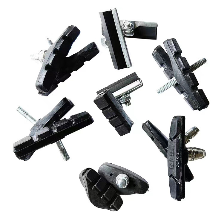 Factory wholesale bicycle brake leather V-shaped mountain bike brake leather brake block brake leather mountain bike brake leather complete