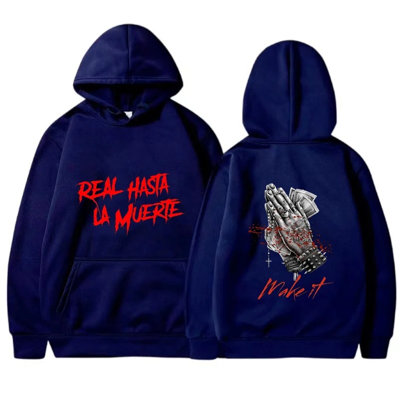 Rapper Anuel AA Men's Hoodie Men's and Women's Fashion Simpl