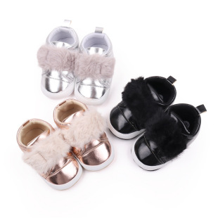 0-1 year old baby shoes baby shoes soft non-slip cloth plush baby shoes baby toddler shoes BWJ3149