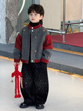 Демисезонный комплект для мальчиков, куртка, китайский стиль, в западном стиле