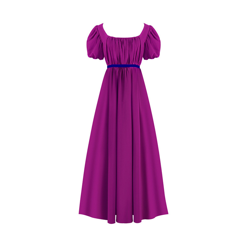 Bridgerton Cosplay Retro Regency Dress High-Waisted Ball Gown Victorian Tea Dress in Stock for Women Bridgerton Cosplay Retro Regency Dress High-Waisted Ball Gown Victorian Tea Dress in Stock for Women