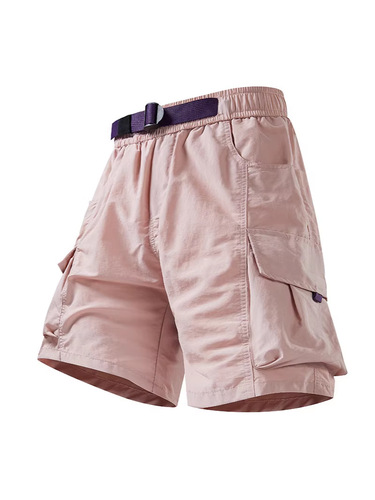 【Factory Wholesale】Men's Summer Ice Silk Thin Quick-Dry Five-Finger Casual Outerwear Sports Medium Pants