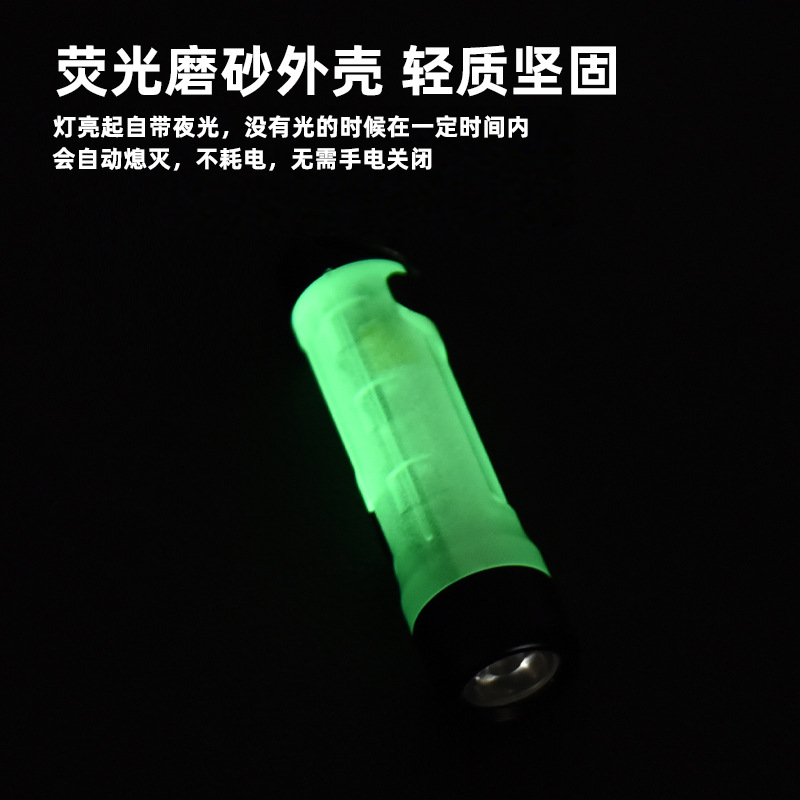 Lintera personalizada M02 actualizada 5050 luz multicolor recargable rojo y azul flash mini luz luminosa de bolsillo