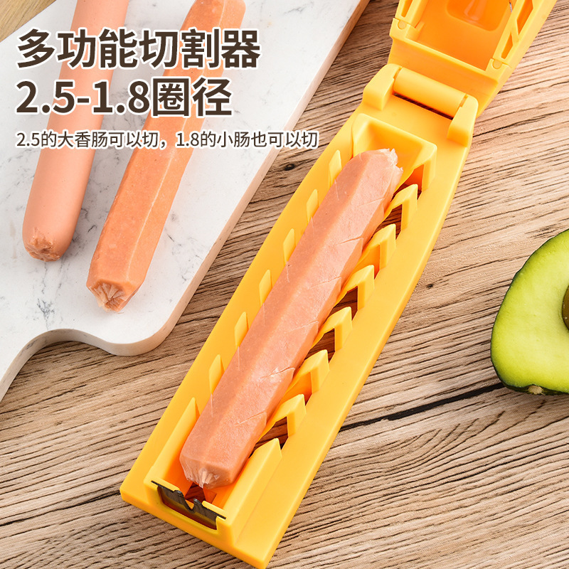 厂家淀粉火腿肠切花穿串器热狗香肠专用切花器切割器烤肠摆摊工具|undefined