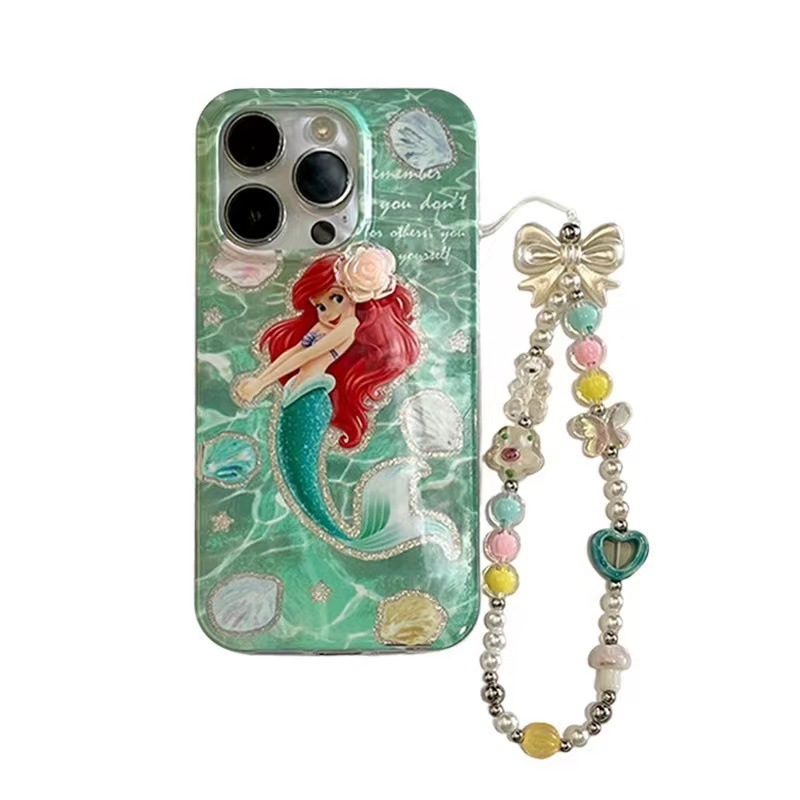 Brisante flor blanca tridimensional sirena para 15ProMax nuevo iPhone 14 Apple 13 funda para teléfono móvil 12