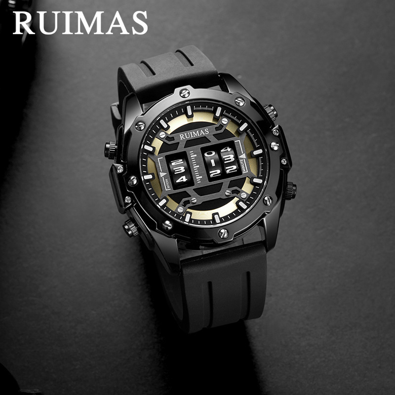 Orologio da uomo al quarzo alla moda, impermeabile, con design a rullo, popolare_voghion.com