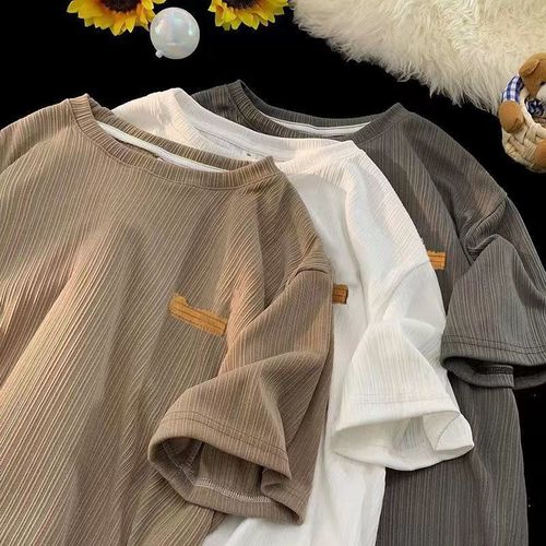 Summer Men's Casual Simple All-Match Short-Sleeve T-Shirt | Men's Trendy Cool-Feel, Quick-Dry, Breathable, and Comfortable Short-Sleeve Top