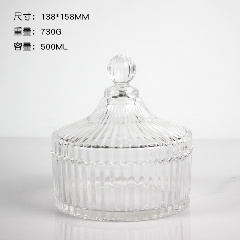 Creativo mongol bolsa de aromaterapia taza DIY vela con tapa sala de estar candelabro de soja frasco de vidrio en stock jar