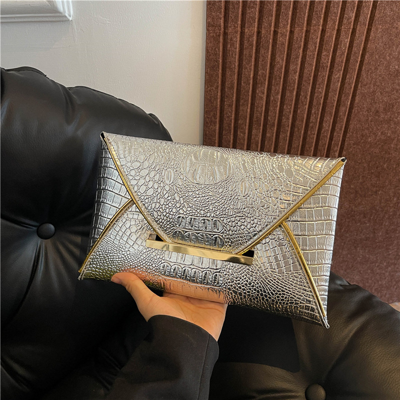 Nicho de diseño de alta textura bolsos mujeres 2024 bolsos de mano de diseño de cocodrilo estilo de moda bolsos de mano