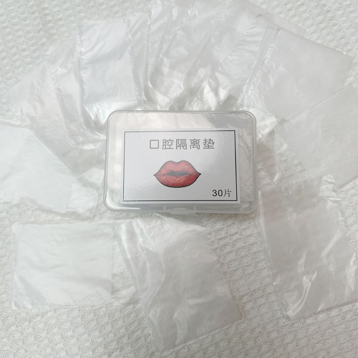 Tatuaje bordado labio almohadilla de aislamiento oral tatuaje labio blanqueador labio aislamiento desechable Película limpia sanitaria conveniente herramienta de bordado de tatuaje