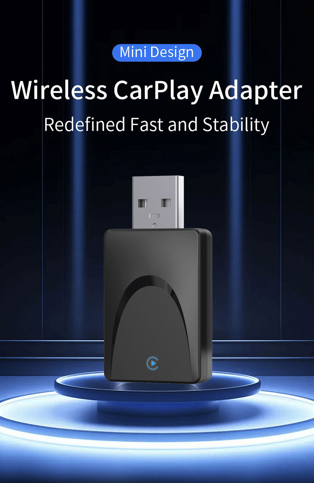 Cross-Border Car-Mounted Carplay Wired-To-Wireless Box Android Auto Car-Machine Connectivity Module Carplay Box