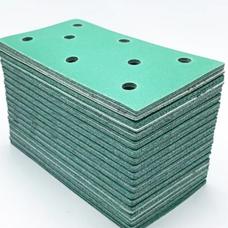 长方形砂纸185*93 植绒砂纸异形拉绒砂纸气动打磨机砂纸片