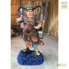 寺庙四大天王铜佛像批发厂 四大天王神像图片 两侧护法四大天王