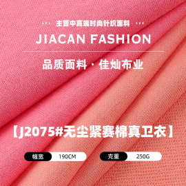 无尘紧赛棉真卫衣布料 250g棉涤单面亲肤时装布 秋冬卫衣针织面料