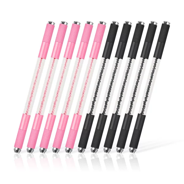 10pcs dumb black double-head crystal pen tattoo handmade pen pen holder No. 4 ten multi-functional tattoo embroidery pen