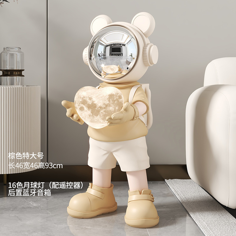 宇宙飛行士宇宙飛行士月球灯大型着地装飾品客間寝室ホテル会移転プレゼント