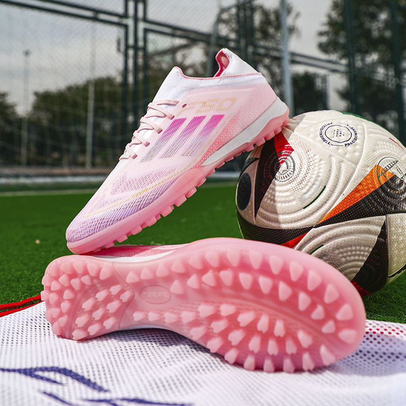 Zapatos de fútbol para hombre, mujer y niños, zapatos de entrenamiento TF con tacos resistentes al desgaste, para escuela primaria