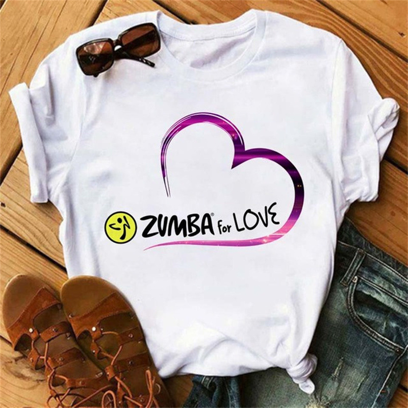 クロスボーダー熱売zumba尊巴ダンサープリント半袖tシャツ女装上着ebayアマゾン速売通wish