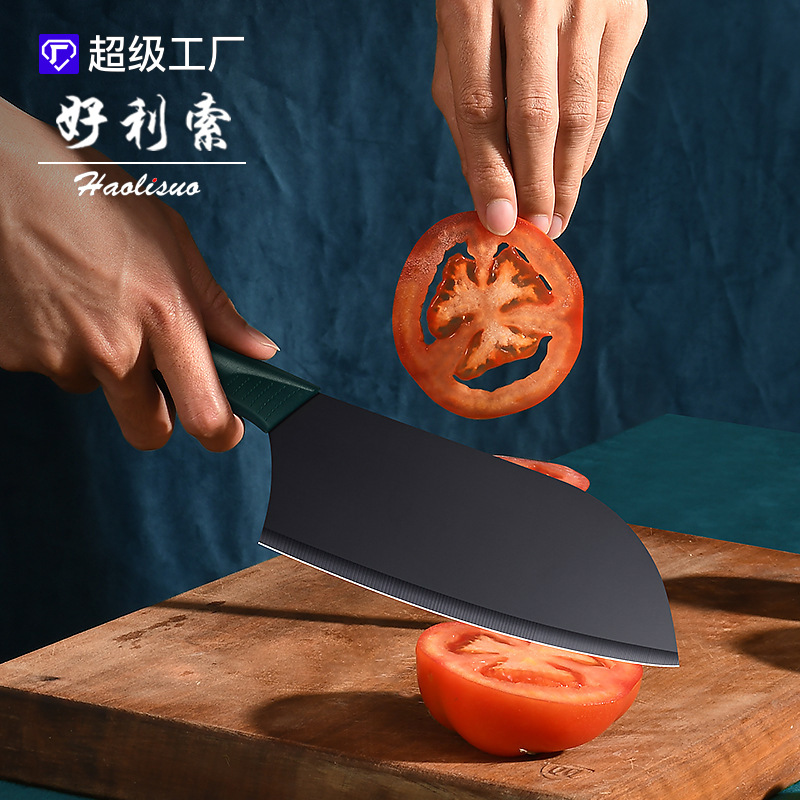 菜刀女士专用不锈钢切片刀中国厨师刀专业切肉刀超快锋利小型刀具