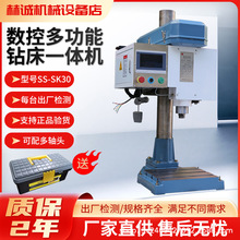 多轴全自动双伺服数控钻床台钻钻孔攻丝两用一体机攻牙倒角机SK30