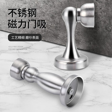 厂家不锈钢免打孔地吸静音门吸 家具五金配件卧室防撞门吸强磁
