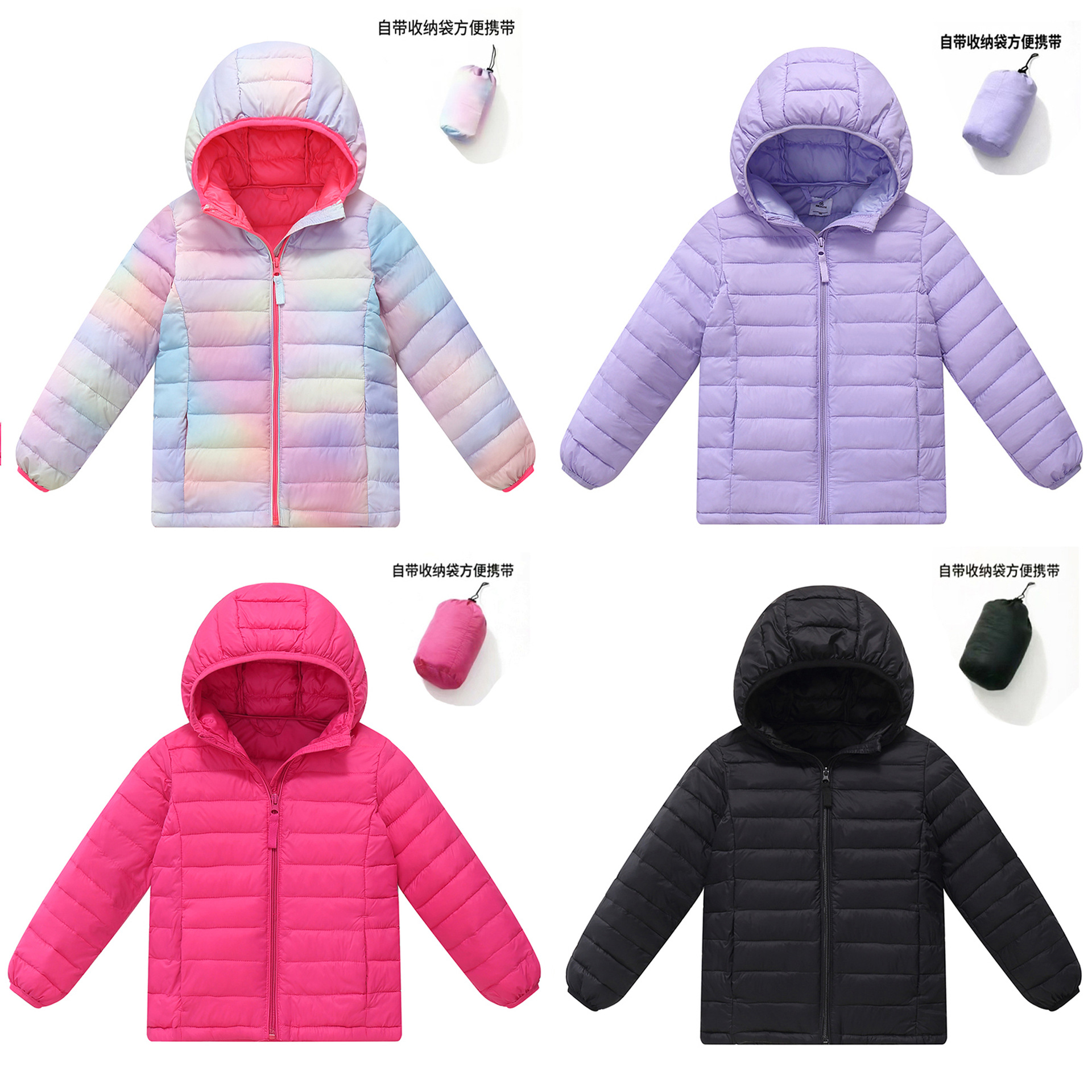 Children's light and thin down jacket with down for boys