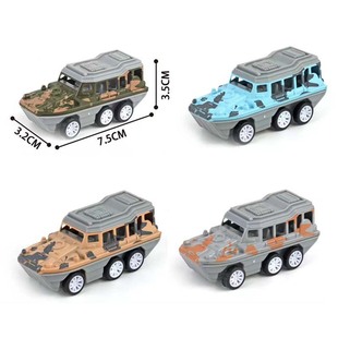 Alloy toy car military amphibious pull back simulation car model camouflage ship decoration children's toy batch