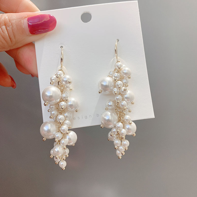 Women'S Gender Tassel, Plating Design Elegant Vintage Style Geometric Artificial Pearl Alloy Tassel Plating Women's Drop Earrings