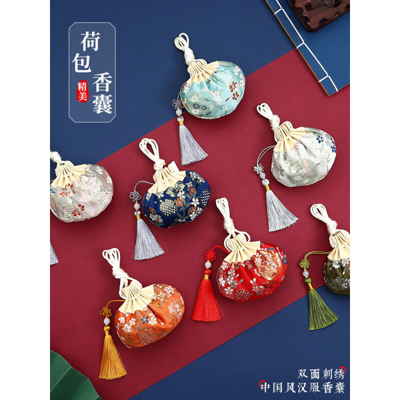 Festival del Barco del Dragón bolsas de costura china bolsas de incienso bolsas vacías de estilo antiguo cuerdas de impresión de mosquitos bolsas de incienso